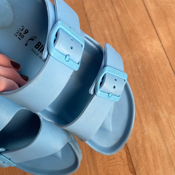 Birkenstock Blue Arizona Rubber Sandals - Picture 4 of 4